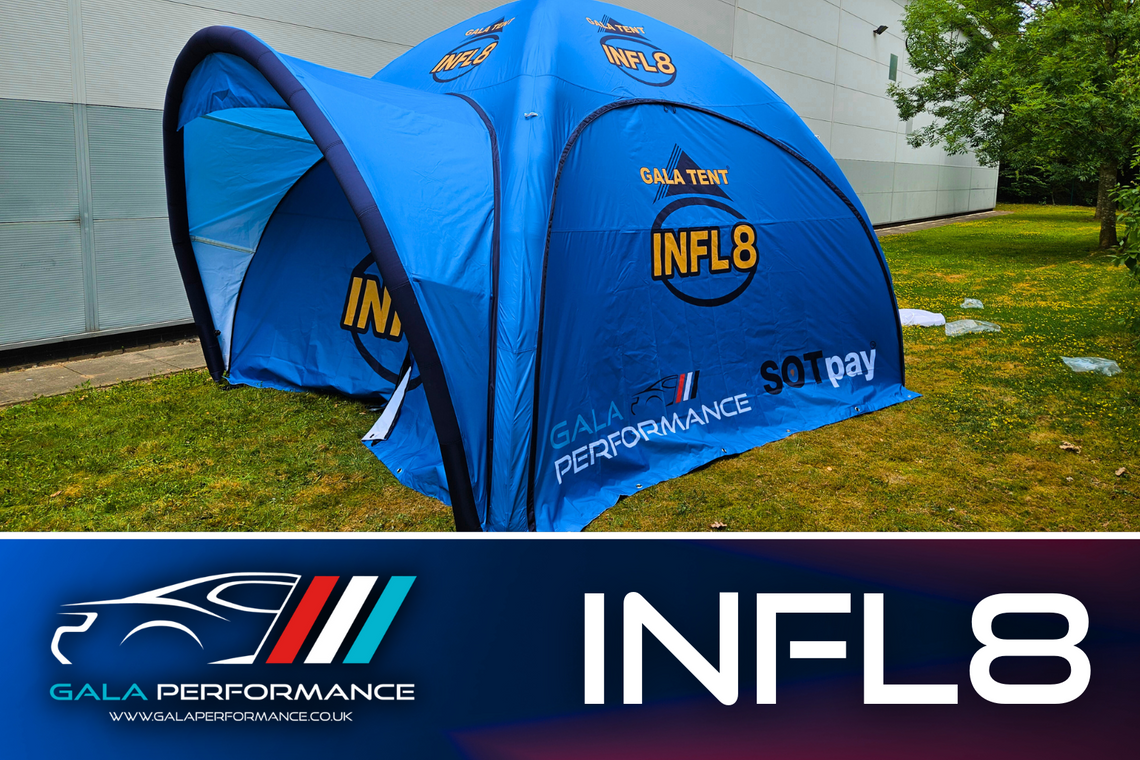 Meet the INFL8 – The Inflatable Motorsport Shelter Built for Speed