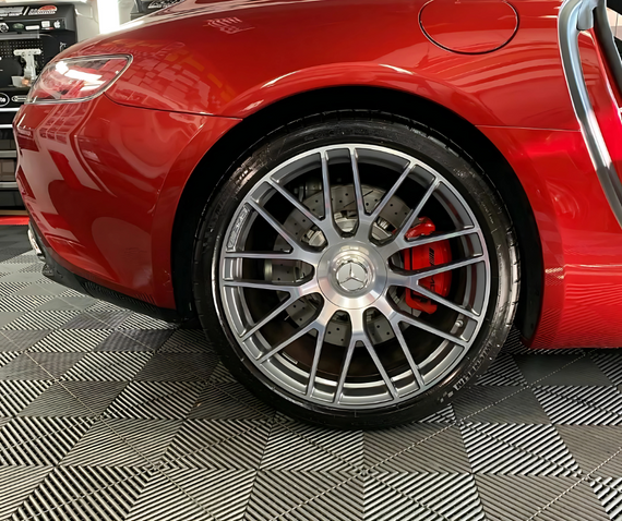 swisstrax mercedes amg garage flooring black grey