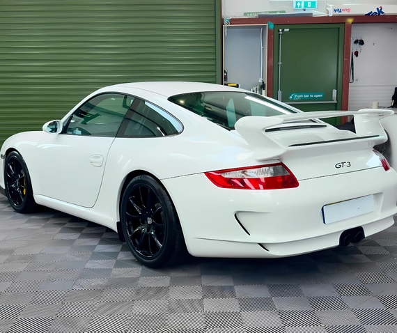 swisstrax porsche 911 gt3 garage flooring grey