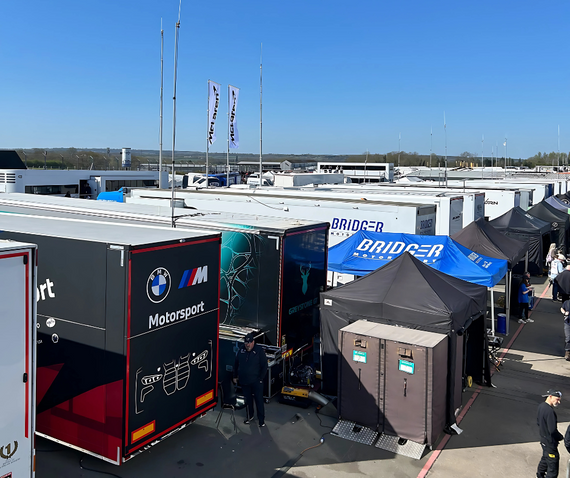 bmw motorsport paddock tent racing event jpg