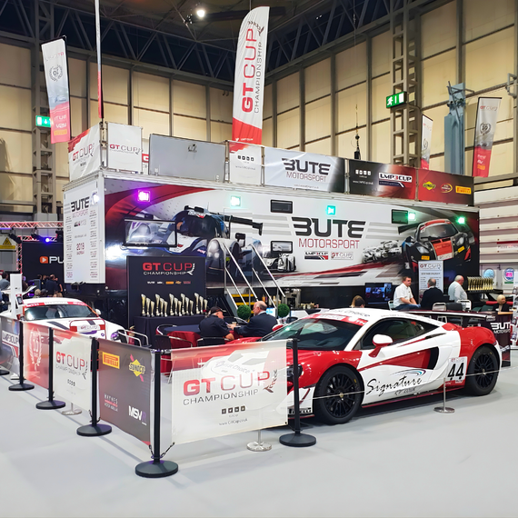 gt cup promotional stand